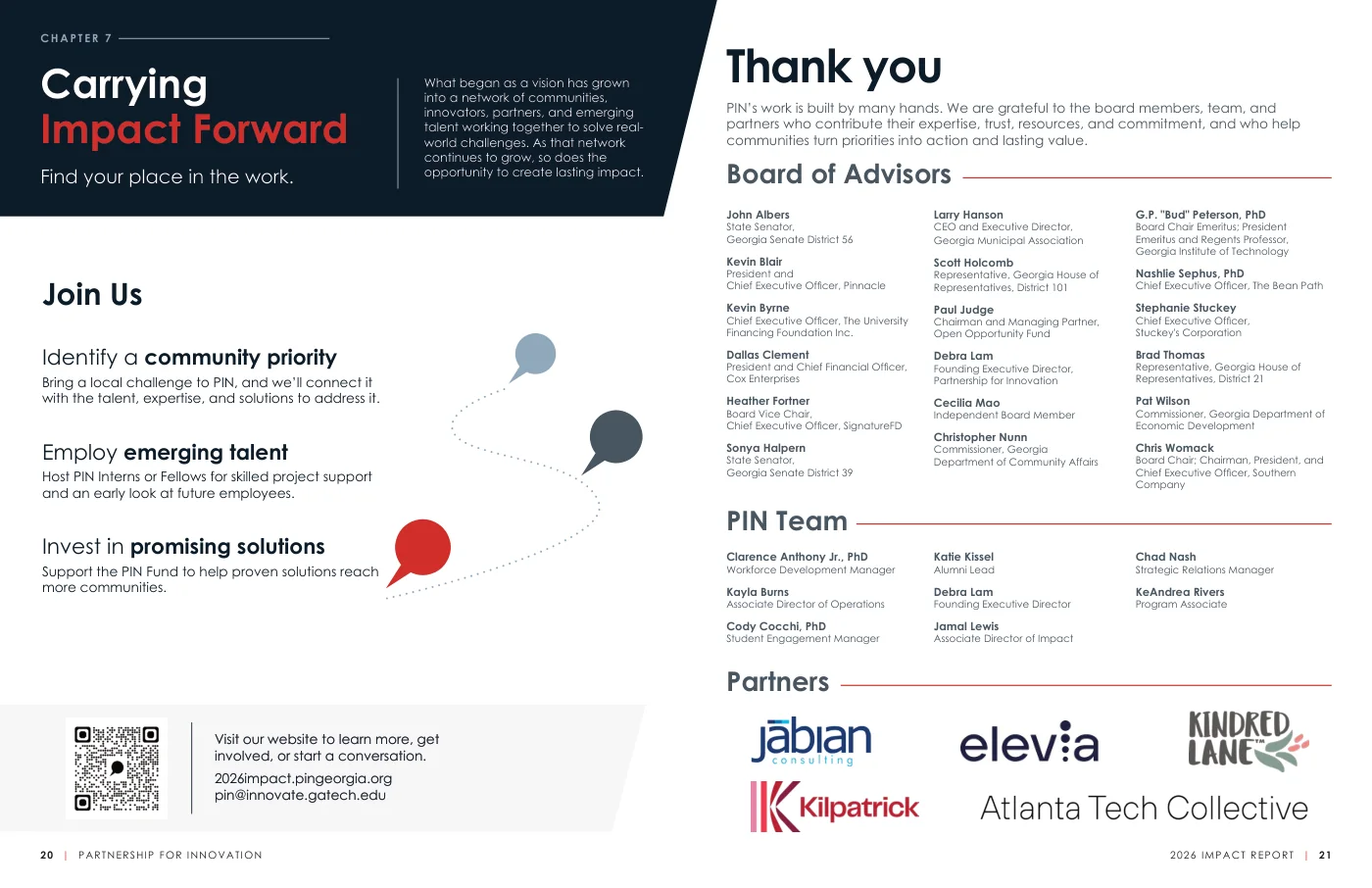 Ways to connect, contribute, and get involved with Partnership for Innovation